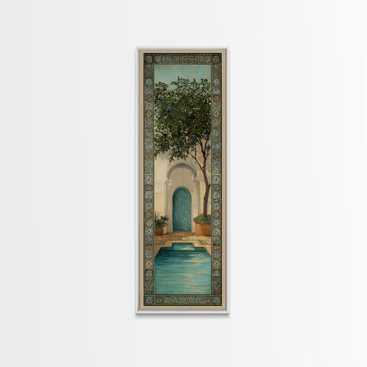 Oversized Lavender Field Framed Canvas Print, Above Bed Art, Whimsical Decor, Bedroom Decor, Serenity, Bedroom Wall Decor, ABA-1x3-79