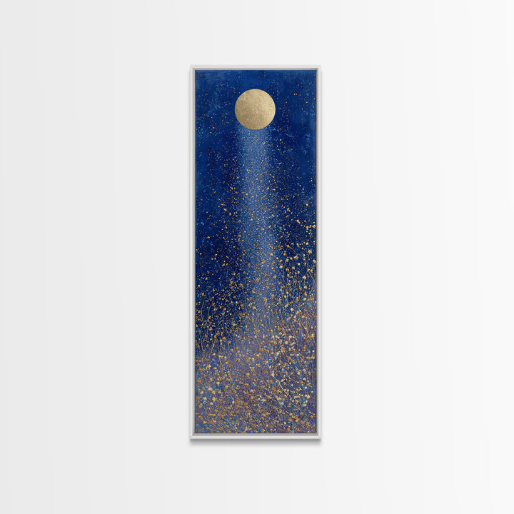 Subtle Celestial Scene Canvas Print, Above Bed Art, 3 Piece Wall Art, Bedroom Decor, Oil Painting, Serenity, Textured Painting, ABA-1x3-97