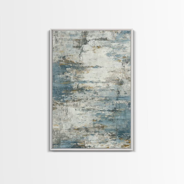 Japandi Ink Shapes Framed Canvas Print, Above Bed Art, Statement Artwork, Bedroom Decor, Fine Art, Serenity, Printable Wall Art, ABA-2x3-2