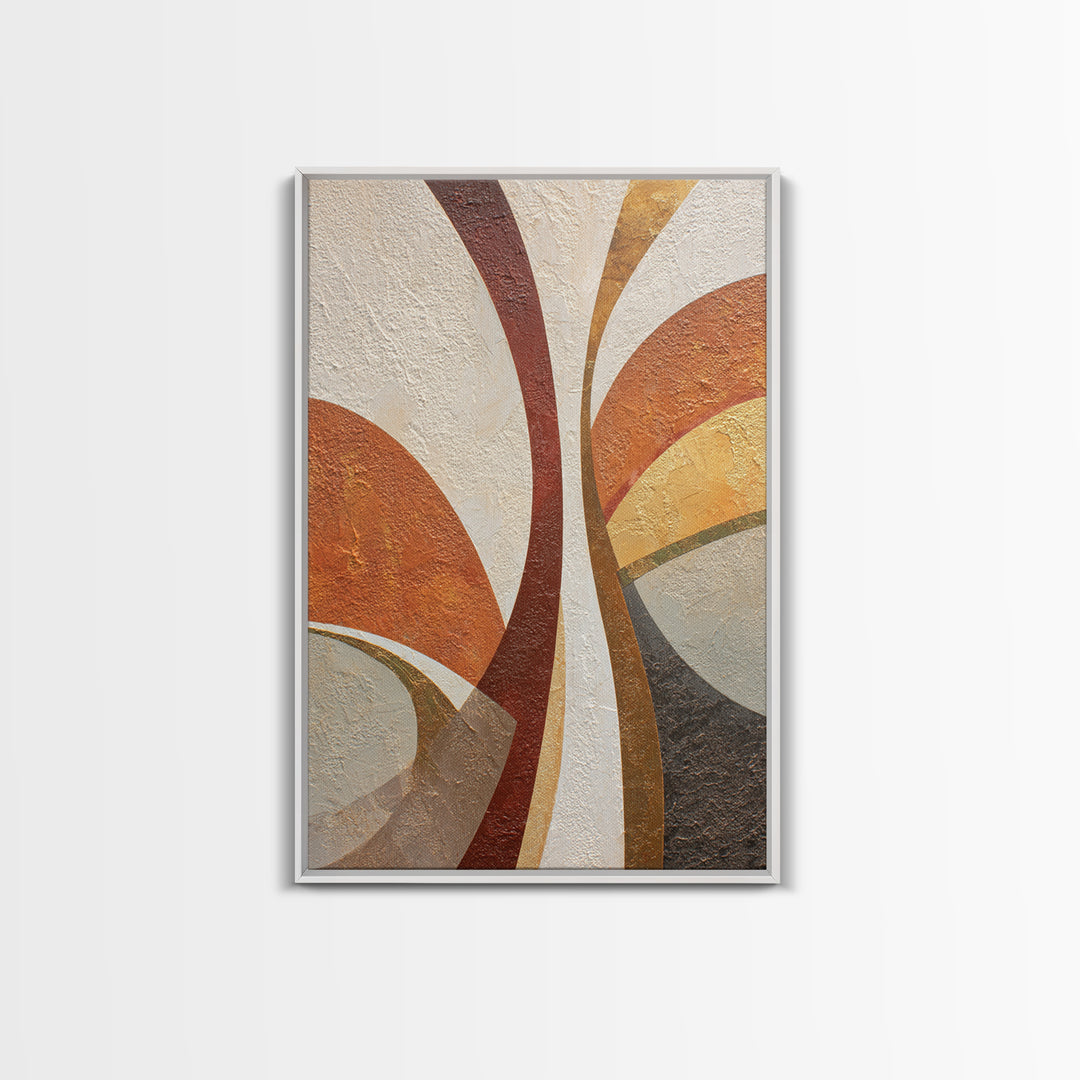 Abstract Sunrise Geometry Framed Canvas Print, Above Bed Art, Apartment Decor, Bedroom Decor, Serenity, Photography Prints, ABA-2x3-28