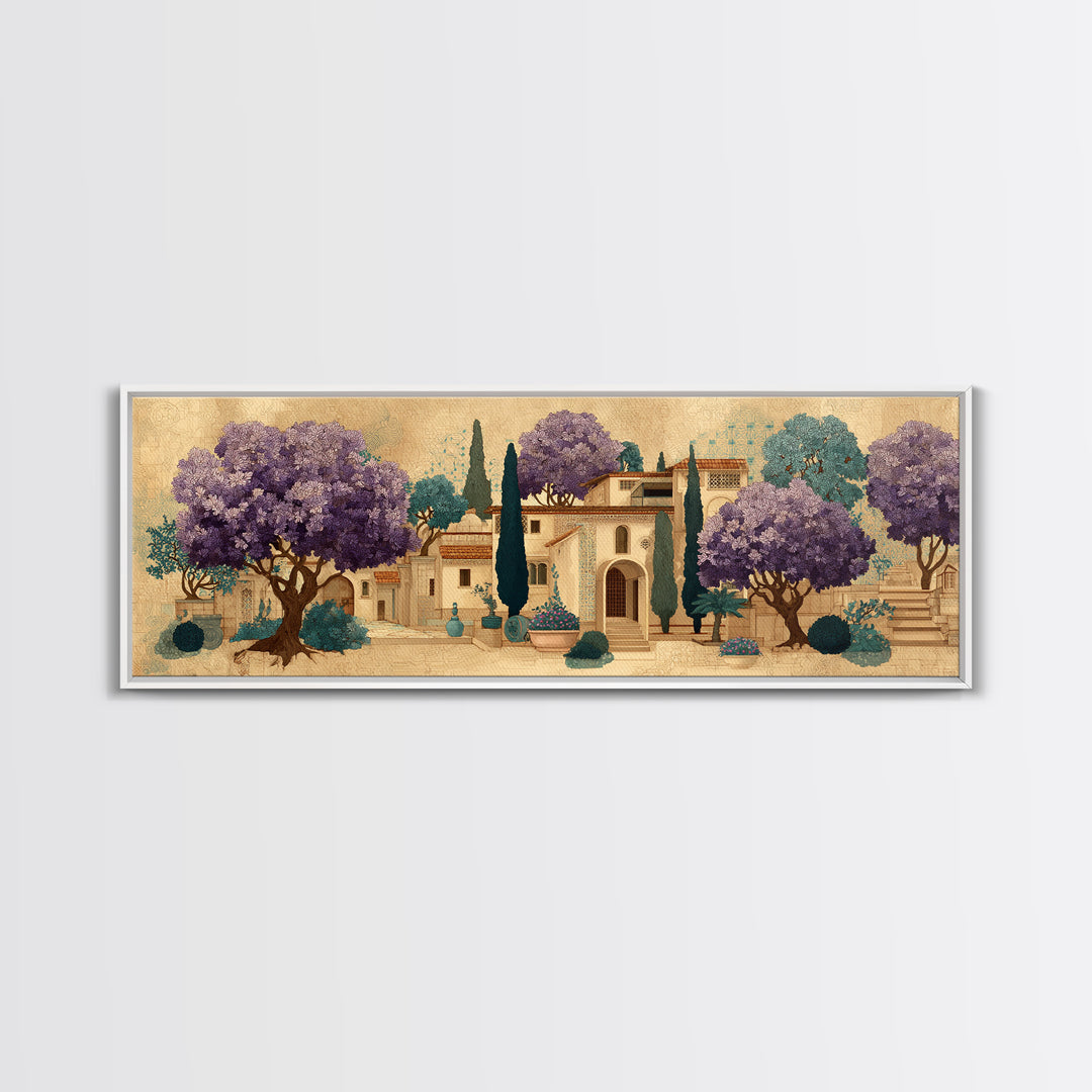 Oversized Lavender Field Canvas Print, Above Bed Art, Art Print, Bedroom Decor, Fine Art, Serenity, Dorm Decor, Large Wall Art, ABA-3x1-35