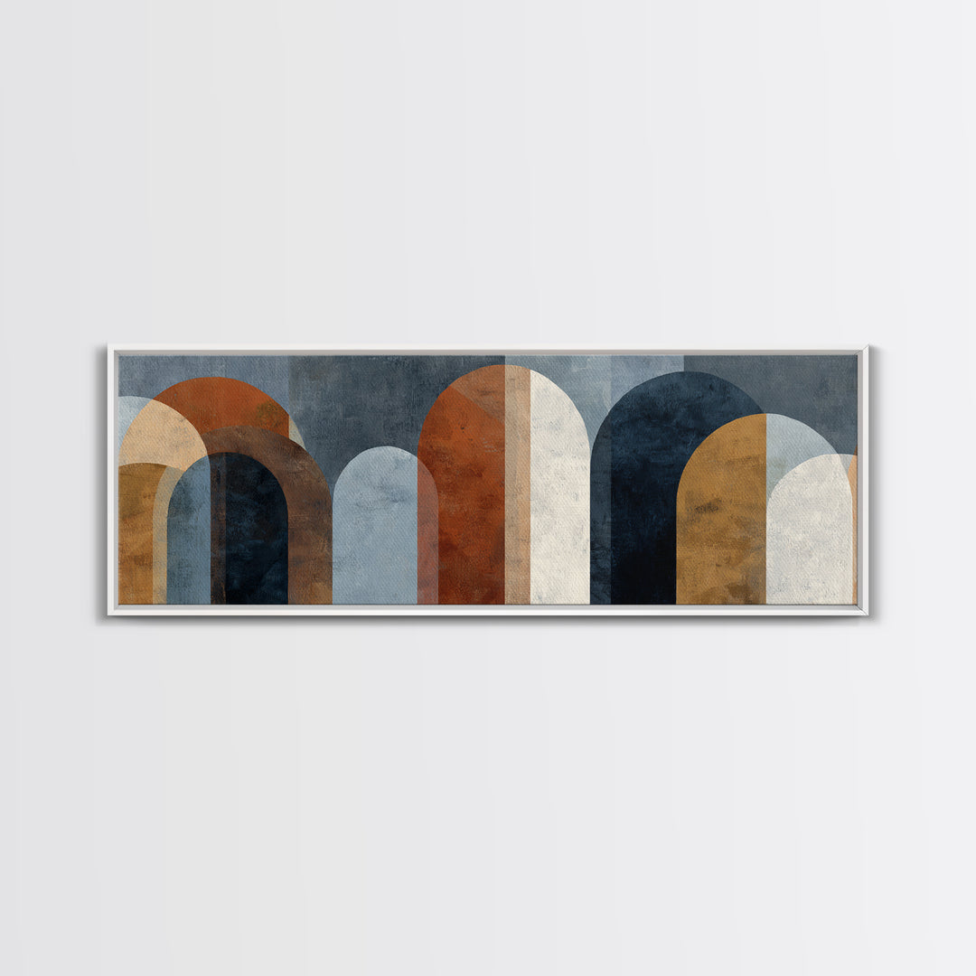 Neutral Abstract Arches Canvas Print, Above Bed Art, Wall Art Prints, Bedroom Decor, Fine Art, Serenity, Boho Wall Art, ABA-3x1-92