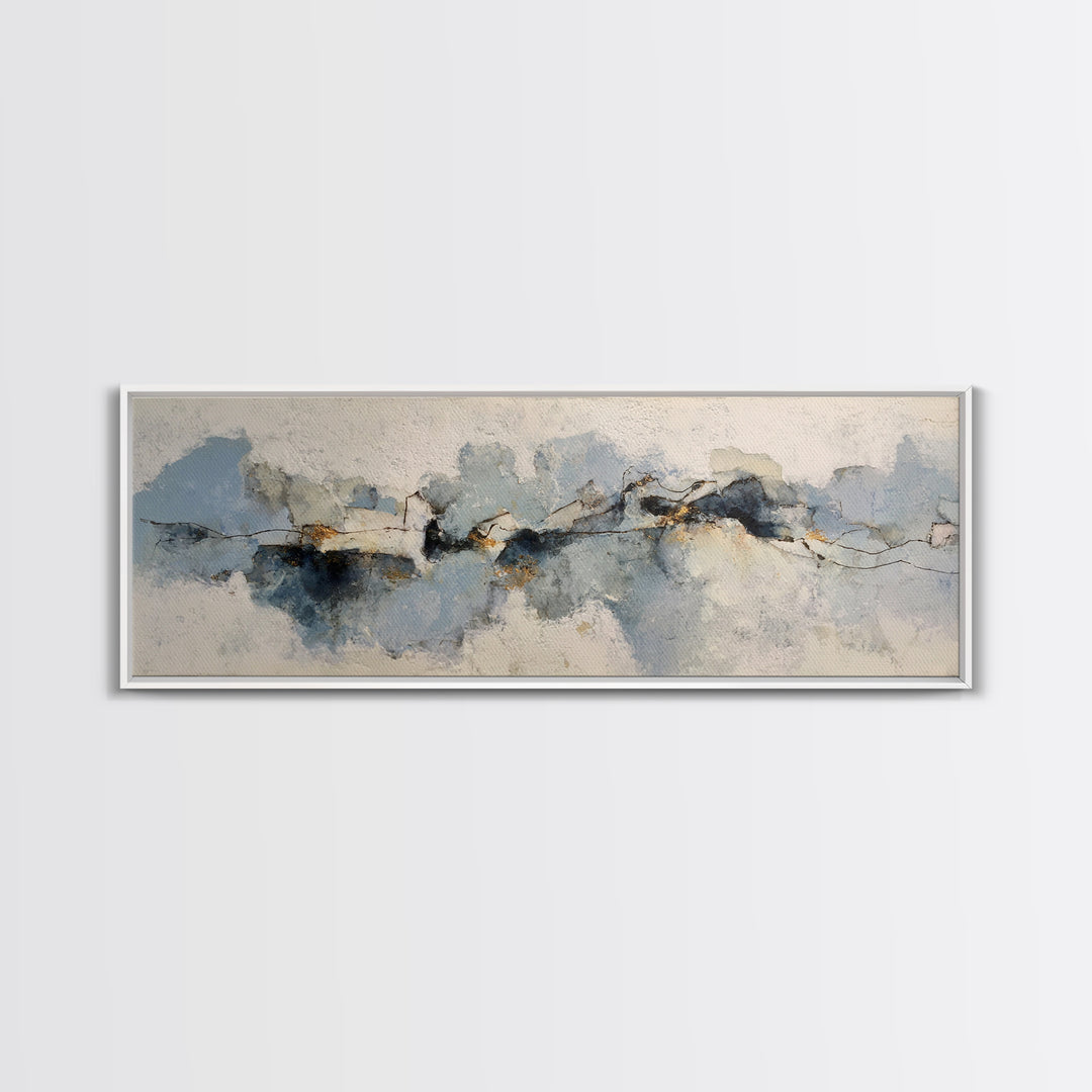 Minimal Two Figure Line Drawing Canvas Print, Above Bed Art, Gallery Decor, Bedroom Decor, Fine Art, Serenity, Wall Art, ABA-3x1-96