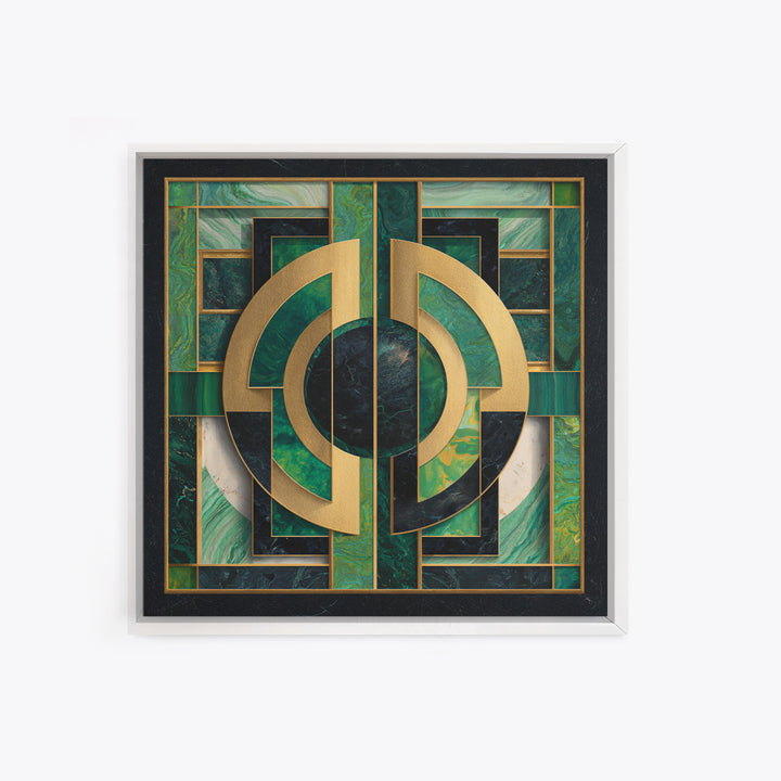 Deco Doorway Study Canvas Print, Art Deco Art, Art Deco, Living Room Decor, Oil Painting, Glamour, Art Deco Wallpaper, ADA-1x1-15
