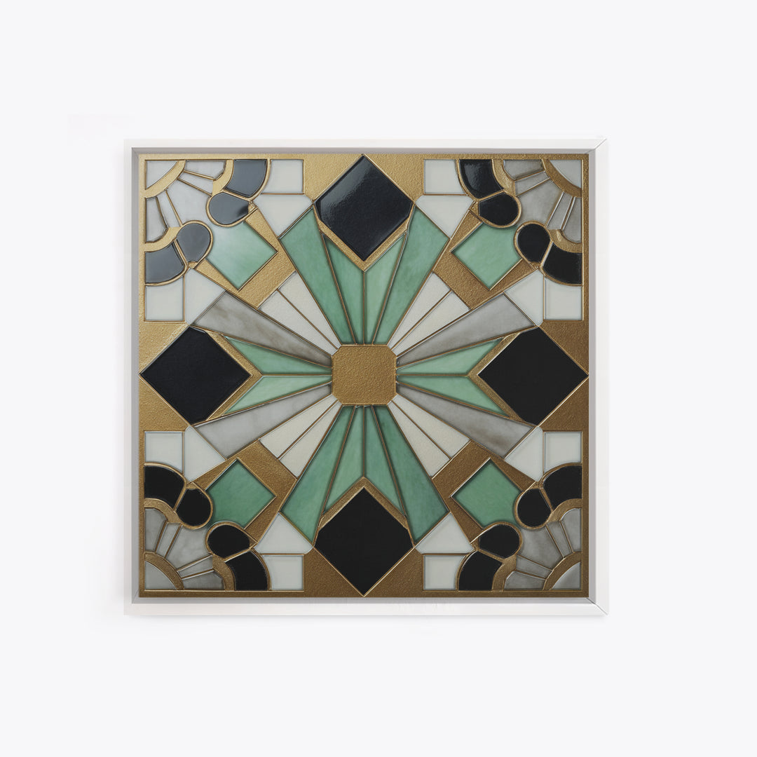 Black and Gold Sunburst Pattern Canvas Print, Art Deco Art, Gallery Wall Art, Living Room Decor, Fine Art, Glamour, ADA-1x1-26