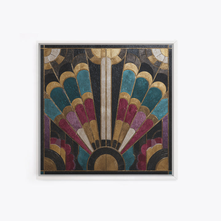 Jazz Trumpet Player Framed Canvas Print, Art Deco Art, Apartment Decor, Living Room Decor, Fine Art, Glamour, Gallery Decor, ADA-1x1-52