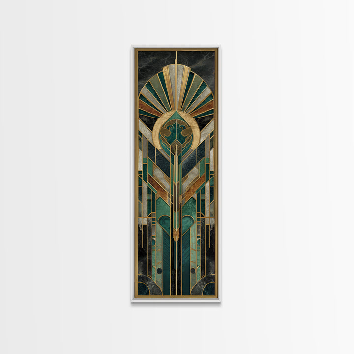 Luxury Cocktail Glass Canvas Print, Art Deco Art, Removable Wallpaper, Living Room Decor, Abstract Art, Glamour, Luxury Decor, ADA-1x3-41
