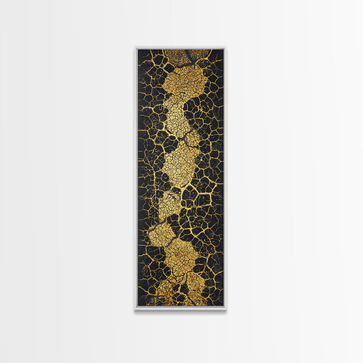 Gold Abstract Africa Map Wall Art, African Abstract, Black And Gold Art, Textured Art Print, Modern African Home Decor Gift