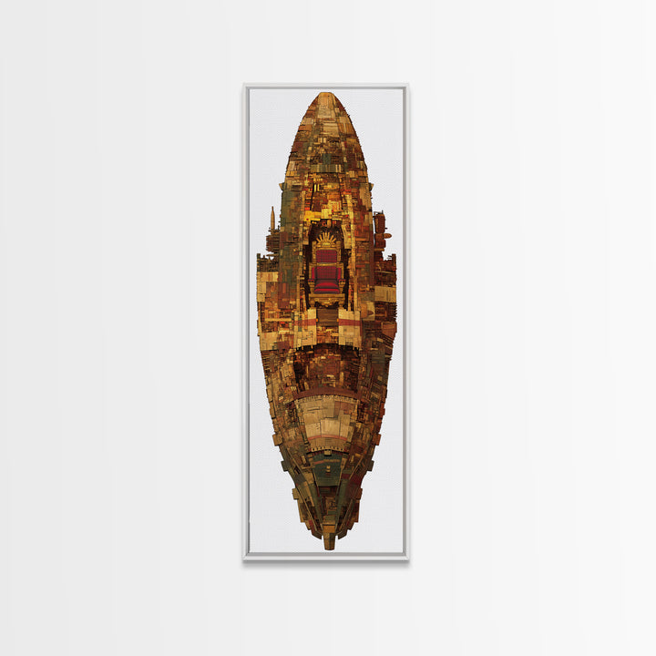 Ornate African Shield Throne Relic Wall Art, African Tribal Art Print, Afrocentric Decor, Cultural Home Decor Gift, Statement Piece