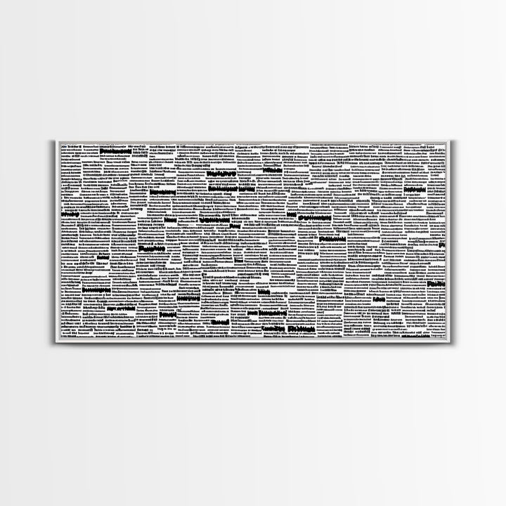Black White Typographic Africa Map Wall Art, Modern African Art Print, Afrocentric Office Decor, Cultural Statement Piece