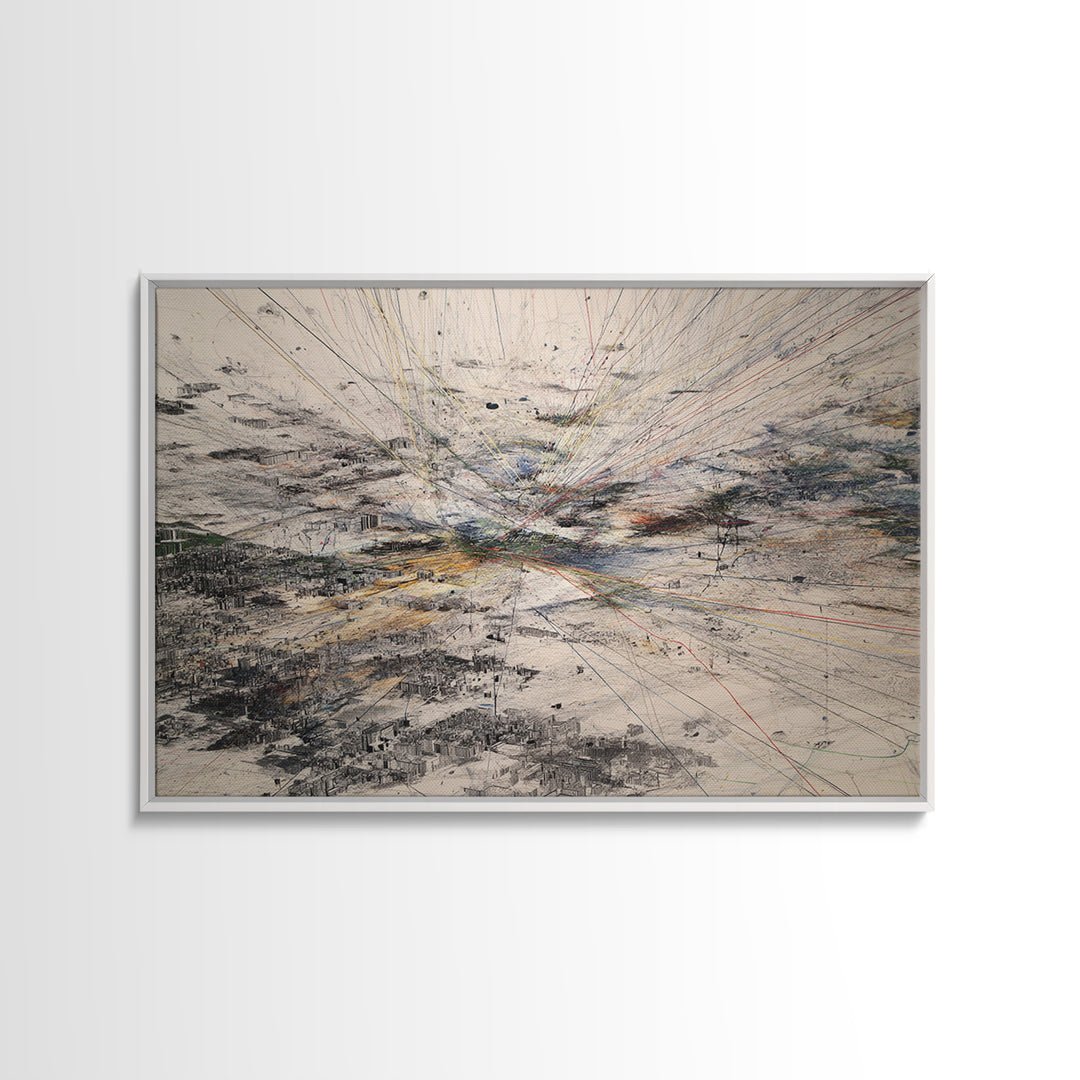 Expansive Abstract Storm Landscape Wall Art, Contemporary Art, Large Earth Tone Wall Art, Modern Office Decor Canvas Gift
