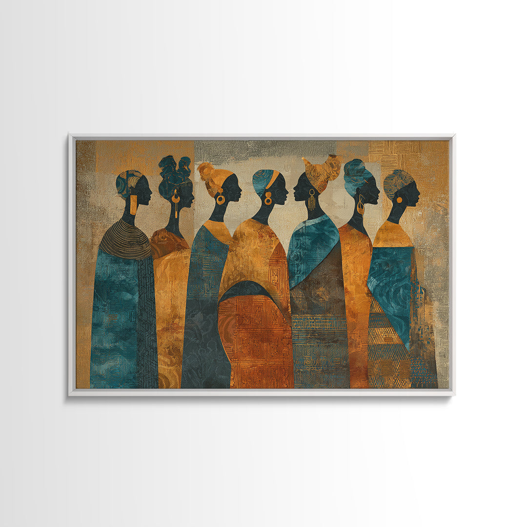 Indigo and Ochre Pattern Study by Woven Canvas Print, African Inspired Art, Set of 3 Prints, Living Room Decor, Abstract Art, AIA-3x2-52