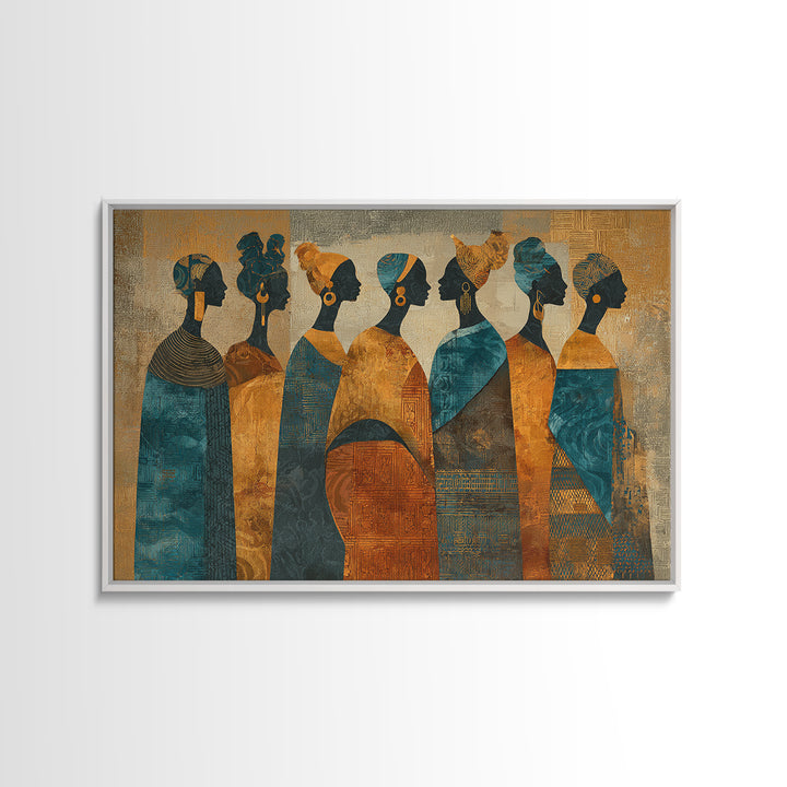 Indigo and Ochre Pattern Study by Woven Canvas Print, African Inspired Art, Set of 3 Prints, Living Room Decor, Abstract Art, AIA-3x2-52