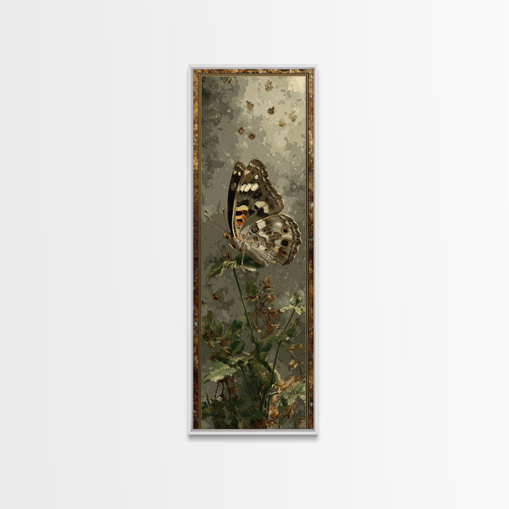 Butterfly Specimen Composition Canvas Print, Animal Art, Digital Wall Art, Living Room Decor, Creature, Modern Wall Art, ANI-1x3-59
