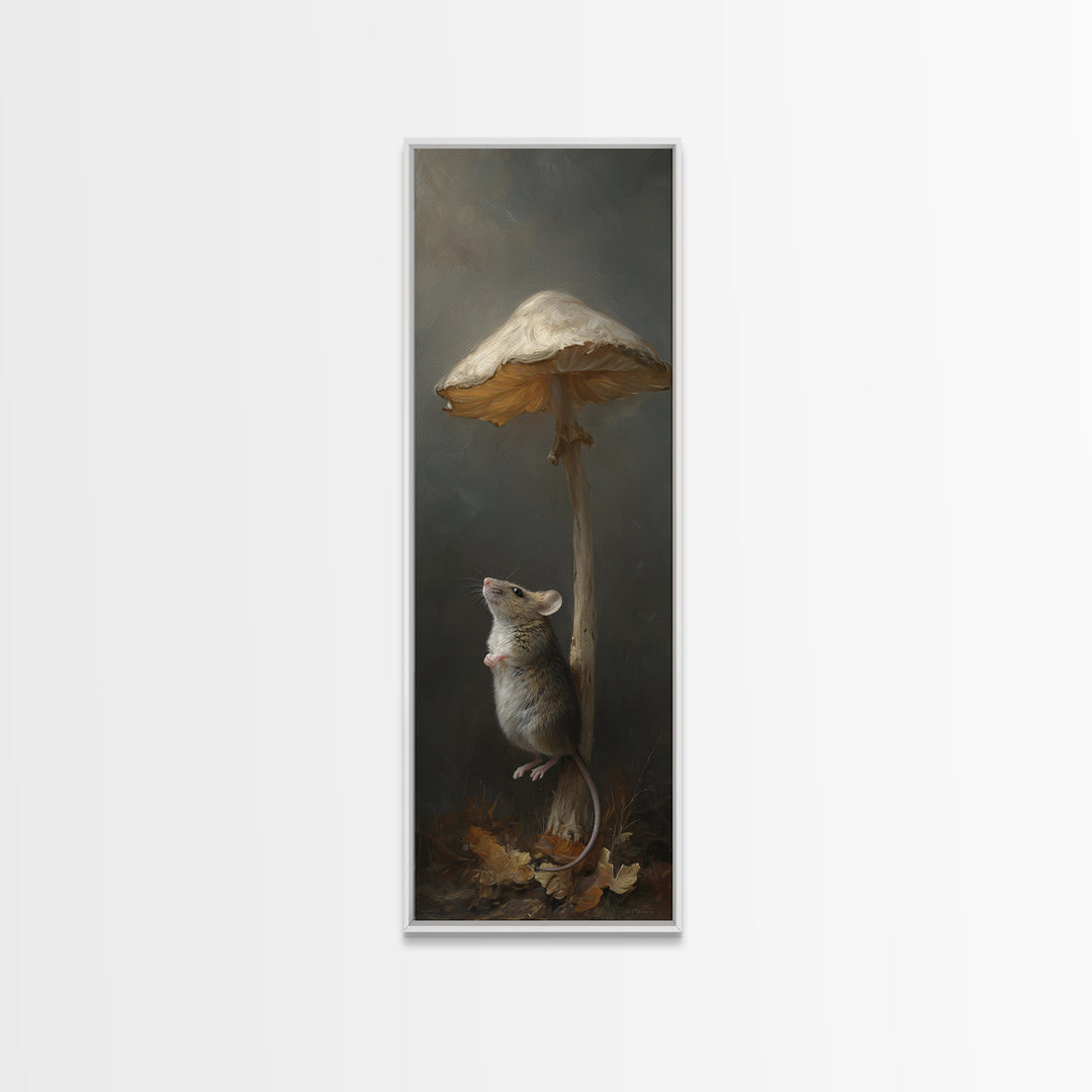Tiny Field Mouse Canvas Print, Animal Art, Fine Art Print, Living Room Decor, Fine Art, Creature, Wall Decor, Digital Prints, ANI-1x3-94