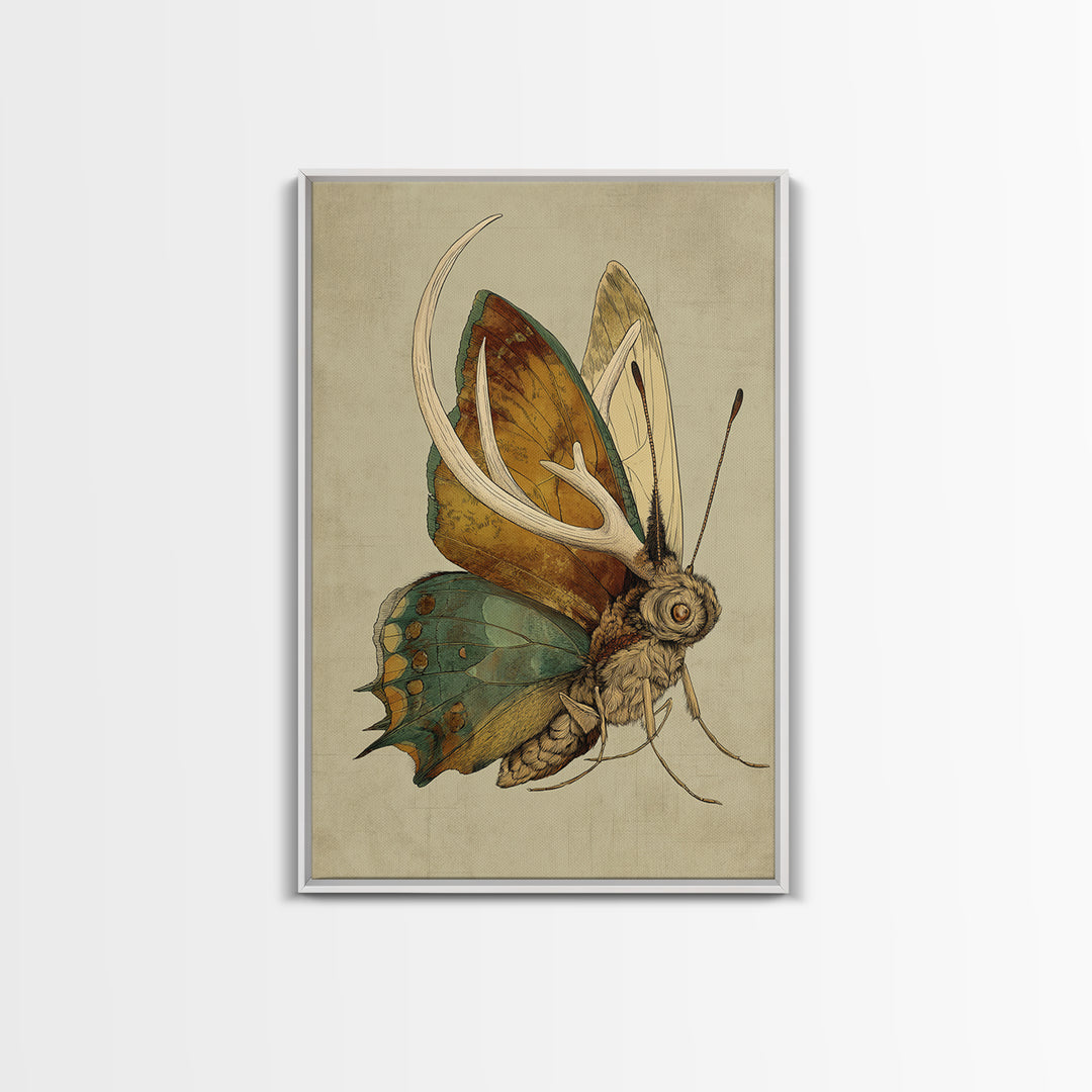 Butterfly Specimen Composition Canvas Print, Animal Art, Statement Artwork, Living Room Decor, Fine Art, Creature, Wall Decor, ANI-2x3-31