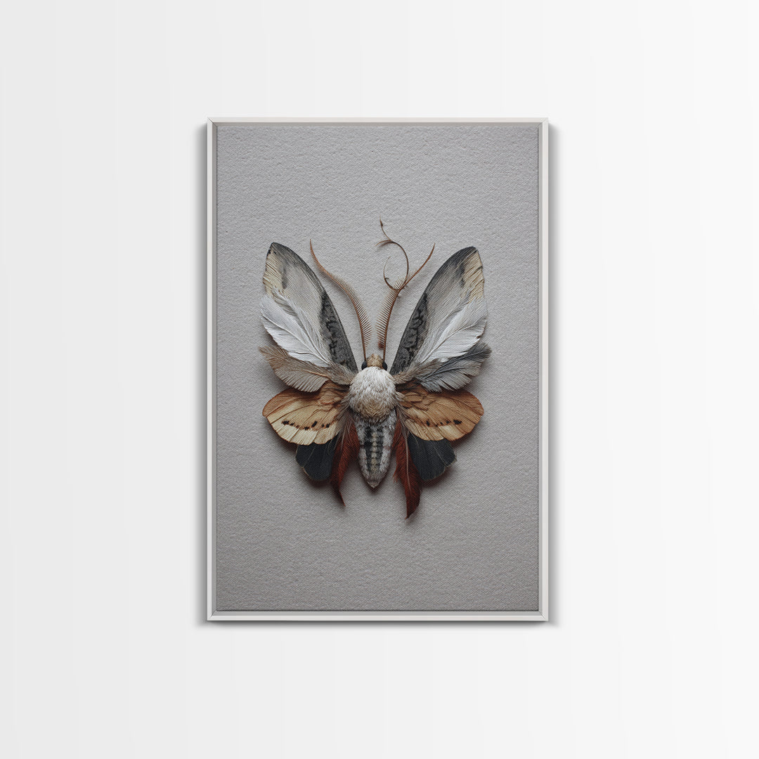 Butterfly Specimen Composition Canvas Print, Animal Art, Art, Living Room Decor, Creature, Original Art, Nursery Wall Art, ANI-2x3-79