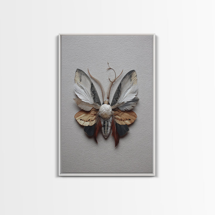 Butterfly Specimen Composition Canvas Print, Animal Art, Art, Living Room Decor, Creature, Original Art, Nursery Wall Art, ANI-2x3-79