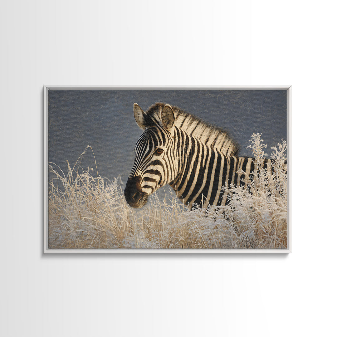 Zebra Portrait with Bold Graphic Stripe Pattern Canvas Print, Animal Art, Printable Art, Living Room Decor, Fine Art, Creature, ANI-3x2-21
