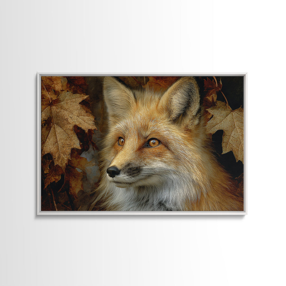 Dignified Fox Portrait Canvas Print, Animal Art, Nursery Art, Living Room Decor, Fine Art, Creature, Luxury Decor, Art Print, ANI-3x2-53