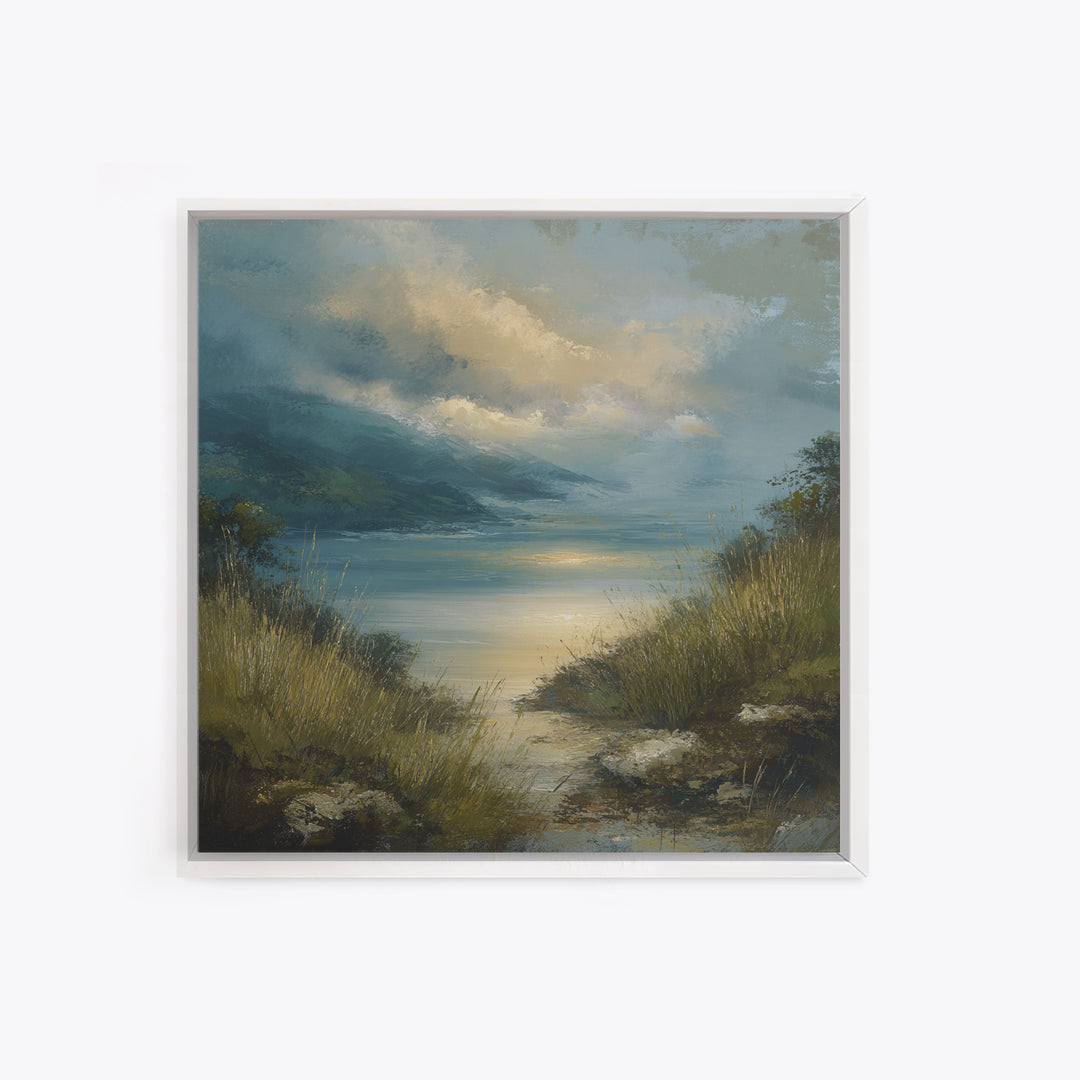 Quiet Mountain Scene Canvas Print, Art, Textured Wall Art, Living Room Decor, Fine Art, Gallery Decor, Wall Decor, ART-1x1-17