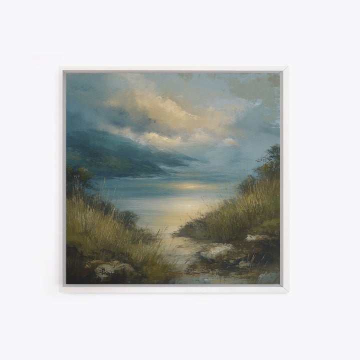 Quiet Mountain Scene Canvas Print, Art, Textured Wall Art, Living Room Decor, Fine Art, Gallery Decor, Wall Decor, ART-1x1-17