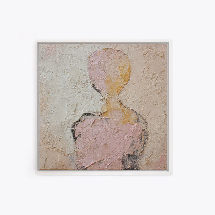 Simple Monochrome Figure Study Canvas Print, Art, Digital Wall Art, Living Room Decor, Fine Art, Framed Art, ART-1x1-36