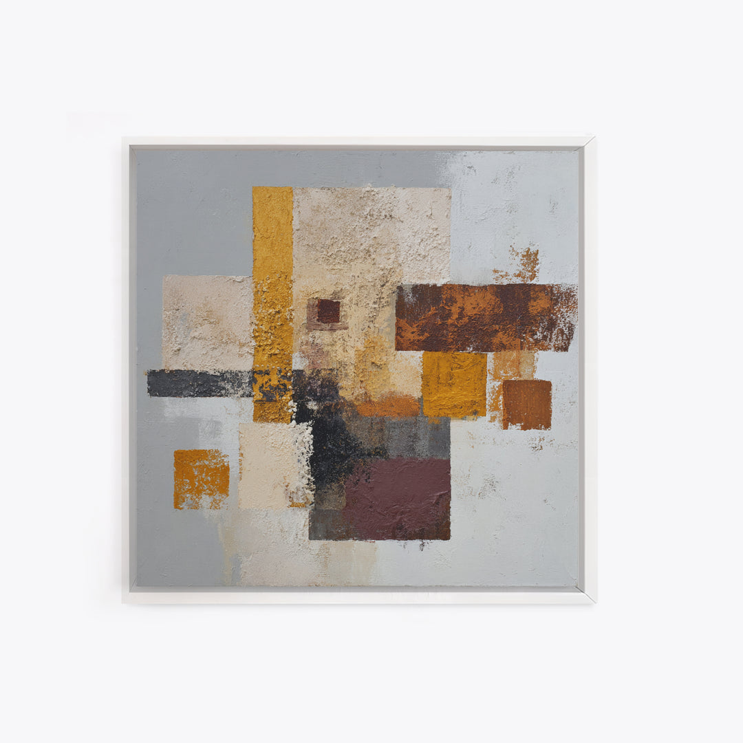 Textured Neutral Abstraction Framed Canvas Print, Art, Printable Art, Living Room Decor, Fine Art, Statement Artwork, ART-1x1-37