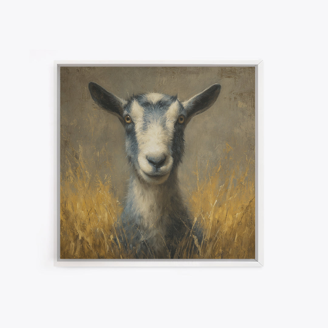 Elegant Animal Portrait Framed Canvas Print, Art, Ai Art, Living Room Decor, Fine Art, Home Decor, Gallery Decor, ART-1x1-42
