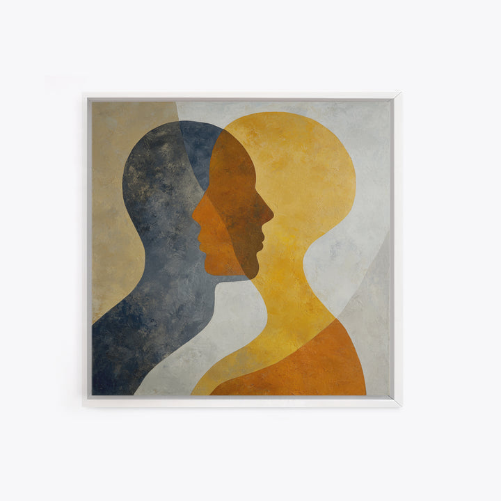 Simple Monochrome Figure Study Canvas Print, Art, Black Art, Living Room Decor, Fine Art, Wall Decor, Neutral Decor, ART-1x1-60