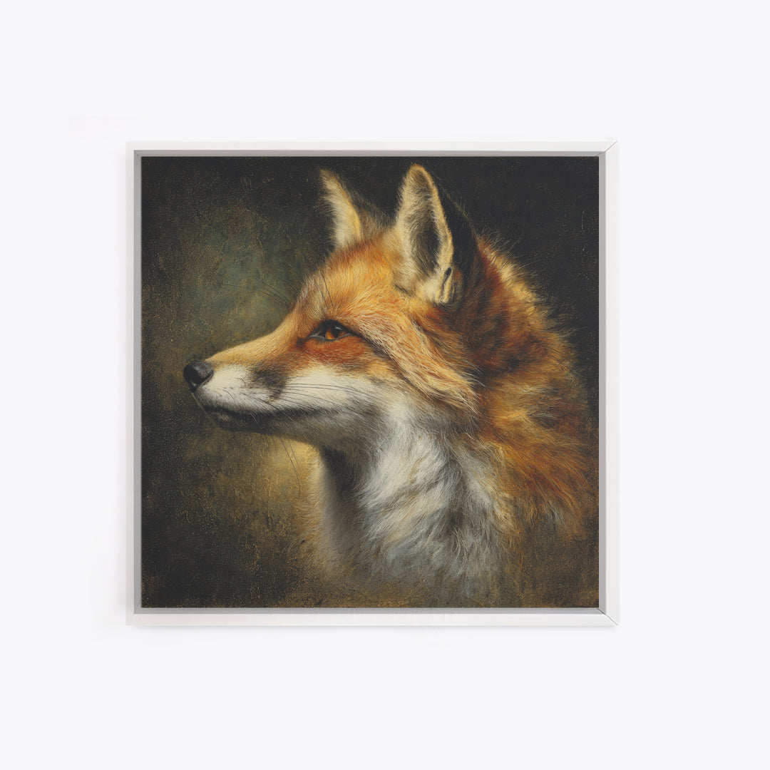 Elegant Animal Portrait Framed Canvas Print, Art, Ai Art, Living Room Decor, Fine Art, Home Decor, Gallery Decor, ART-1x1-66
