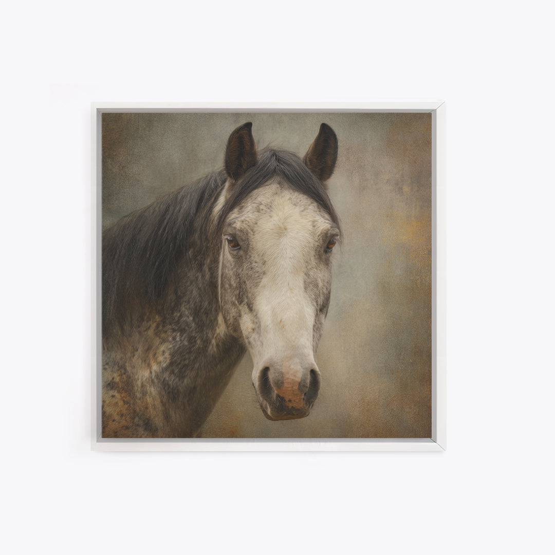 Elegant Animal Portrait Canvas Print, Art, Printable Art, Living Room Decor, Fine Art, Statement Artwork, Boho Decor, ART-1x1-90