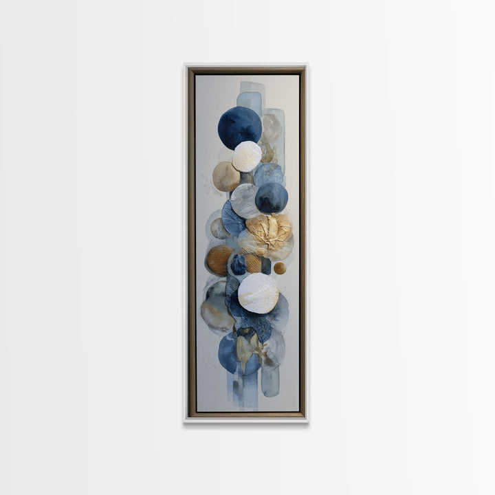 Modern Sculptural Shapes Rendered as Painted Forms Canvas Print, Art, Wood Wall Art, Living Room Decor, Fine Art, ART-1x3-18