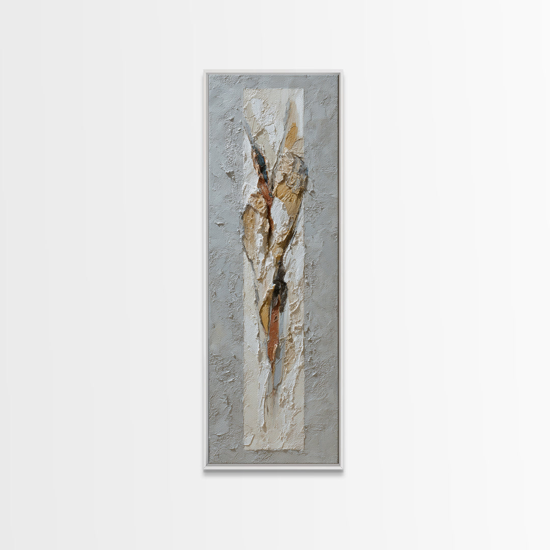 Textured Neutral Abstraction Canvas Print, Art, Textured Painting, Living Room Decor, Abstract Art, Digital Wall Art, ART-1x3-25