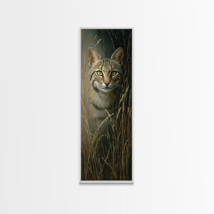 Elegant Animal Portrait Framed Canvas Print, Art, Textured Wall Art, Living Room Decor, Oil Painting, Gallery Decor, ART-1x3-30