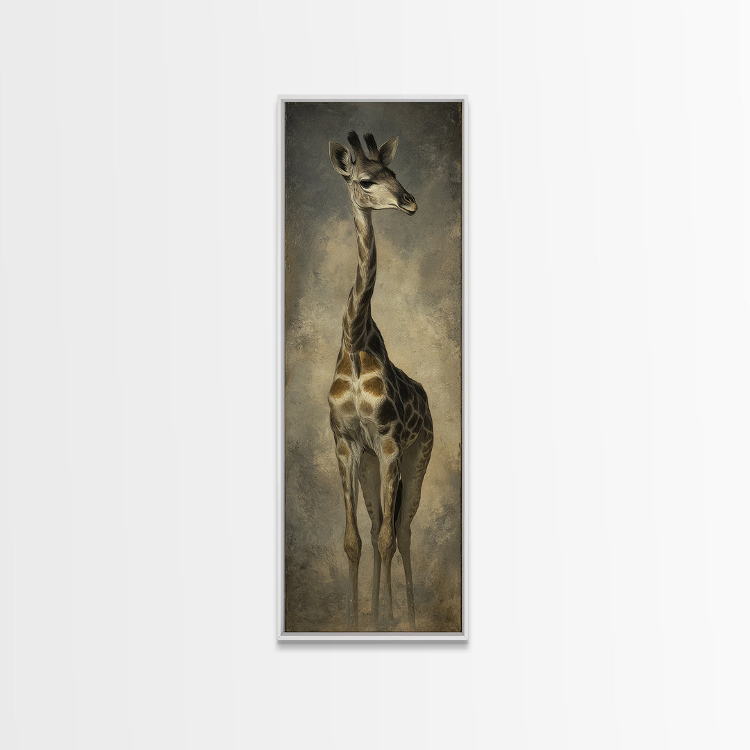 Elegant Animal Portrait Canvas Print, Art, Art Nouveau, Living Room Decor, Fine Art, Abstract Wall Art, Resin Art, ART-1x3-6