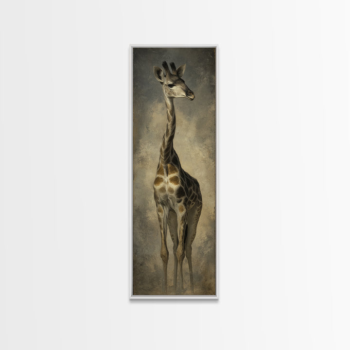 Elegant Animal Portrait Canvas Print, Art, Art Nouveau, Living Room Decor, Fine Art, Abstract Wall Art, Resin Art, ART-1x3-6