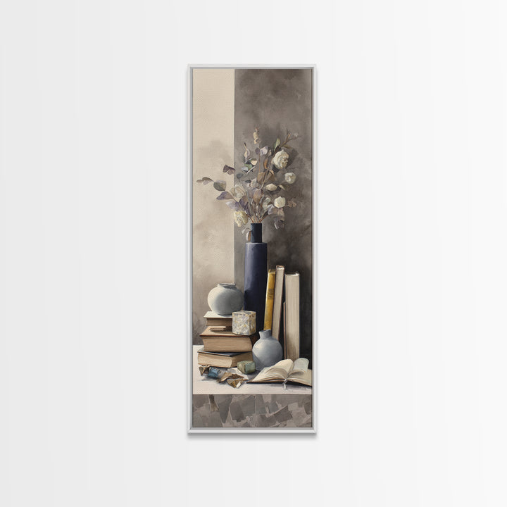 Sunlit Interior Still Life Framed Canvas Print, Art, Printable Art, Living Room Decor, Fine Art, Statement Artwork, ART-1x3-74