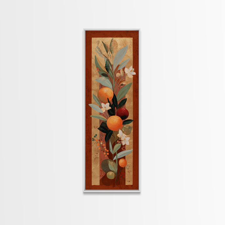 Bold Pop Fruit Composition Framed Canvas Print, Art, Digital Art, Living Room Decor, Oil Painting, Abstract Art, ART-1x3-76
