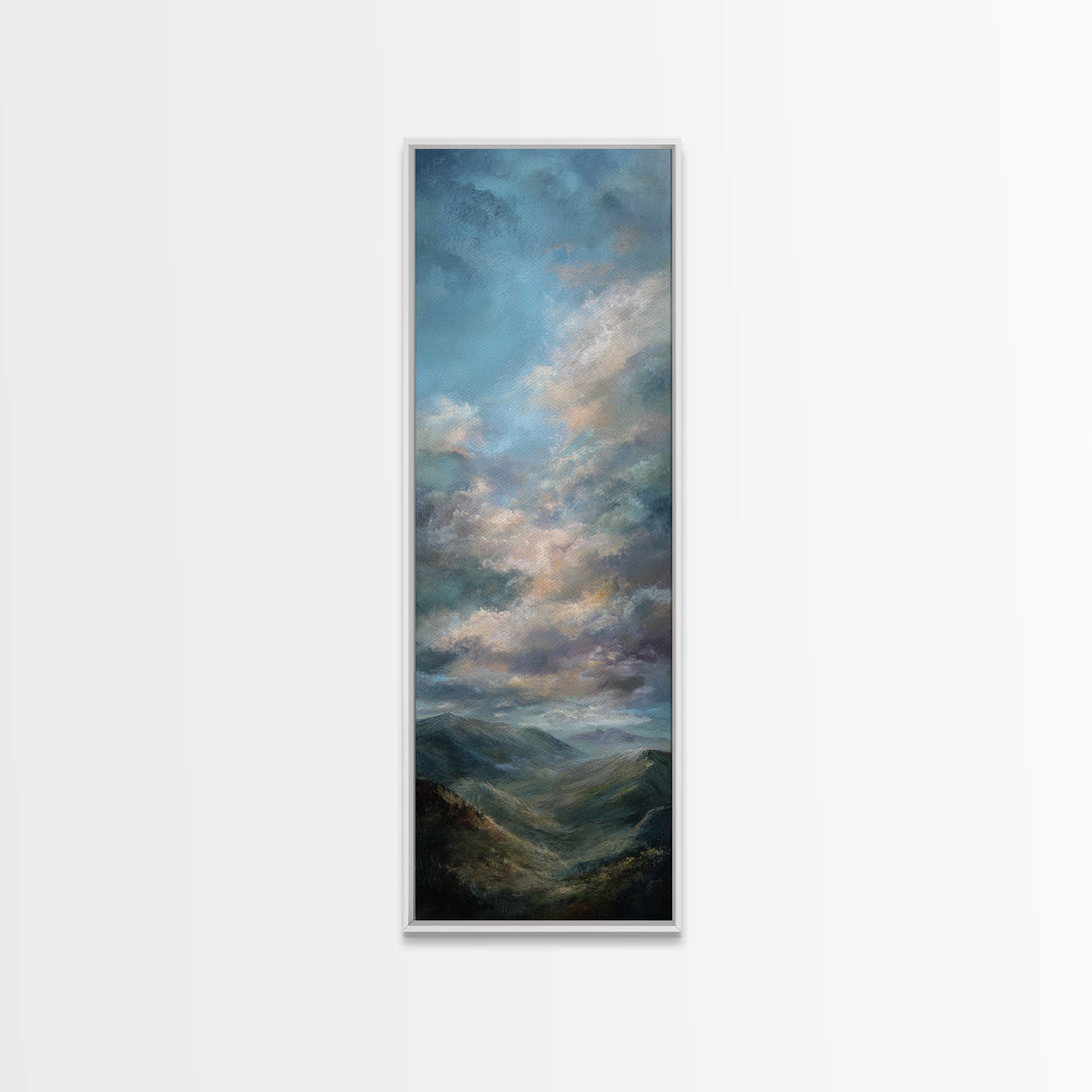 Quiet Mountain Scene Canvas Print, Art, Gallery Decor, Living Room Decor, Fine Art, Contemporary Art, Wall Art, ART-1x3-77