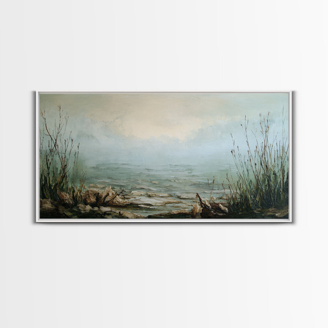 Surreal Dream Landscape Canvas Print, Art, Printable Wall Art, Living Room Decor, Watercolor Art, Canvas Art, ART-2x1-31