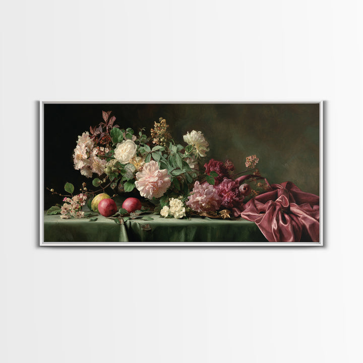 Museum Still Life Framed Canvas Print, Art, Contemporary Art, Living Room Decor, Oil Painting, Art Deco, Original Art, ART-2x1-45