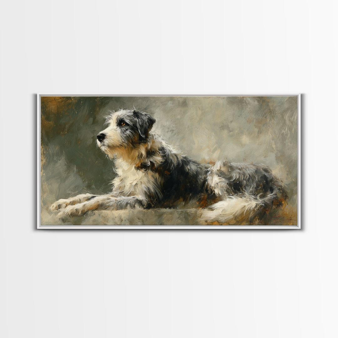 Elegant Animal Portrait Canvas Print, Art, Fine Art Print, Living Room Decor, Oil Painting, Digital Art, Printable Wall Art, ART-2x1-62