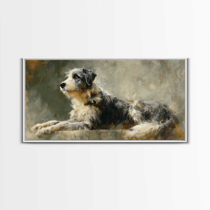 Elegant Animal Portrait Canvas Print, Art, Fine Art Print, Living Room Decor, Oil Painting, Digital Art, Printable Wall Art, ART-2x1-62