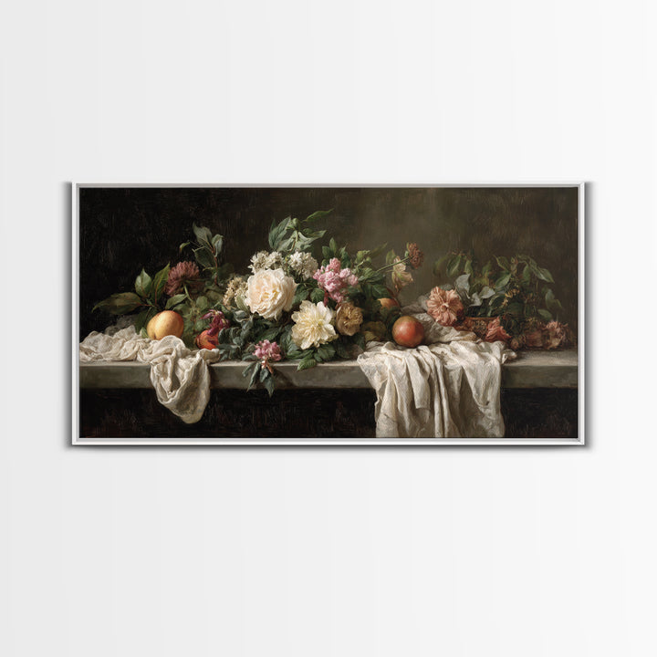 Museum Still Life Canvas Print, Art, Printable Wall Art, Living Room Decor, Watercolor Art, Canvas Art, Ai Art, ART-2x1-69