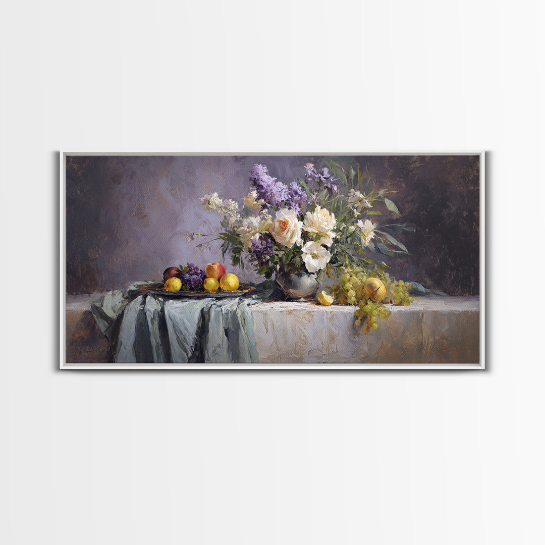 Museum Still Life Canvas Print, Art, Printable Wall Art, Living Room Decor, Watercolor Art, Canvas Art, Ai Art, ART-2x1-93