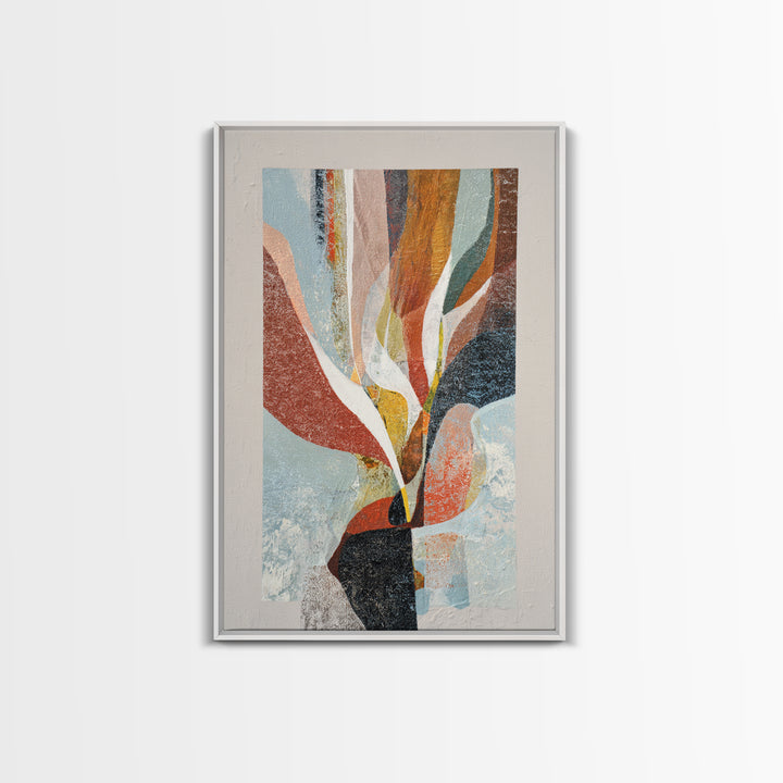 Contemporary Abstract with Layered Pigments and Energetic Canvas Print, Art, Wall Decor, Living Room Decor, Abstract Art, ART-2x3-10