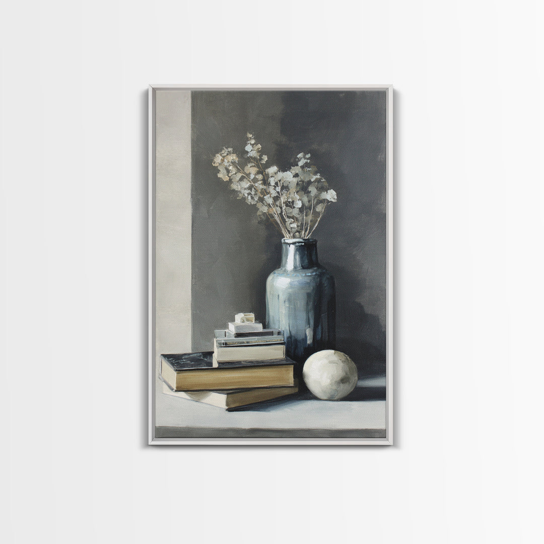 Sunlit Interior Still Life Framed Canvas Print, Art, Fine Art Print, Living Room Decor, Fine Art, Digital Art, ART-2x3-46