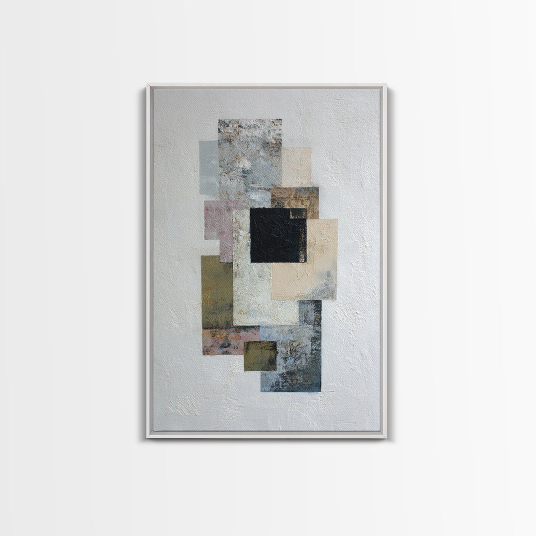 Geometric Color Study Canvas Print, Art, Art Prints, Living Room Decor, Fine Art, Framed Wall Art, Canvas Wall Art, ART-2x3-65