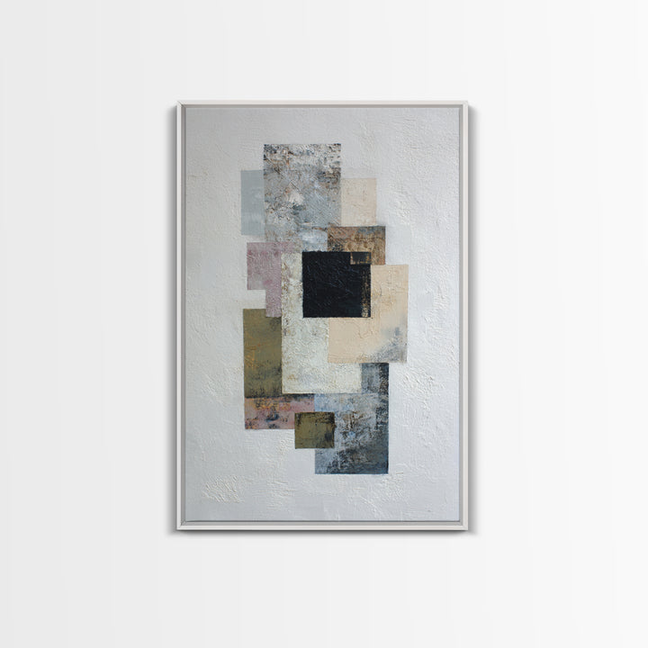 Geometric Color Study Canvas Print, Art, Art Prints, Living Room Decor, Fine Art, Framed Wall Art, Canvas Wall Art, ART-2x3-65